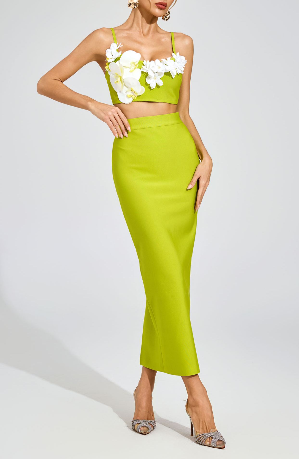 Meliora Green Flower Bandage Set