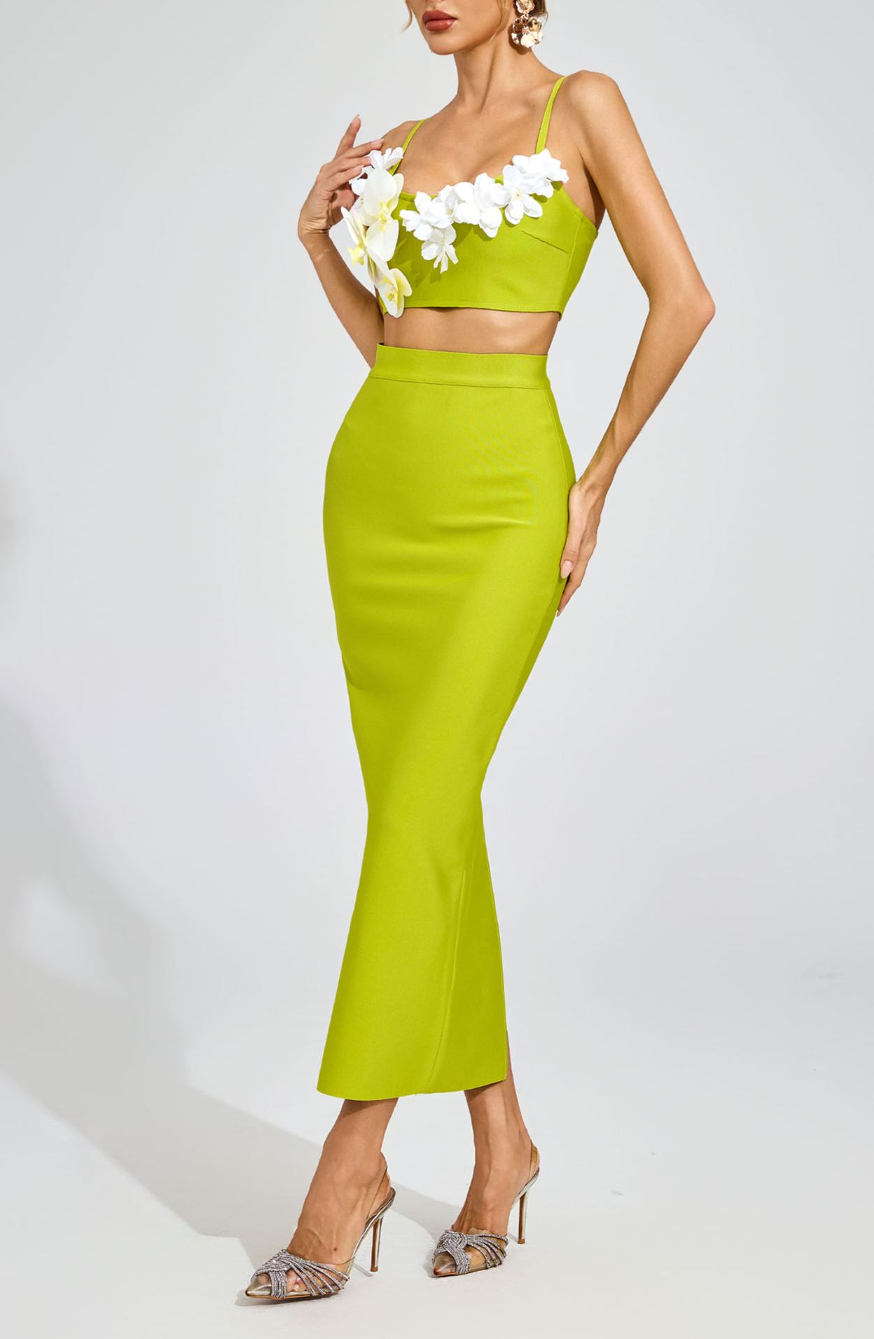 Meliora Green Flower Bandage Set