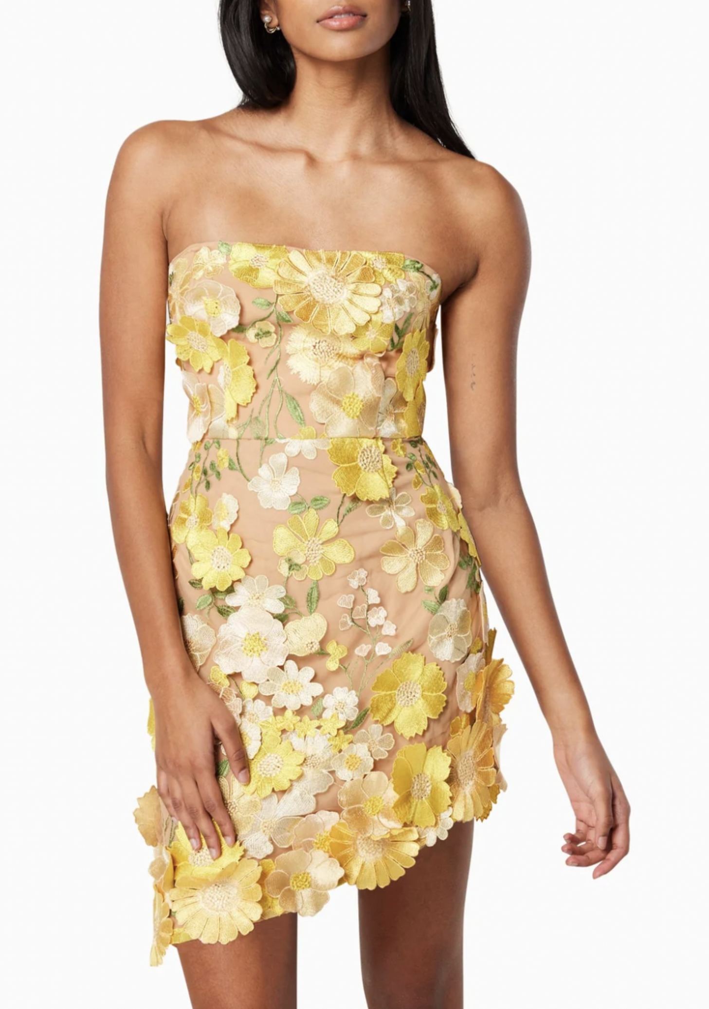 Fiadh Sleeveless Flowers Mini Dress