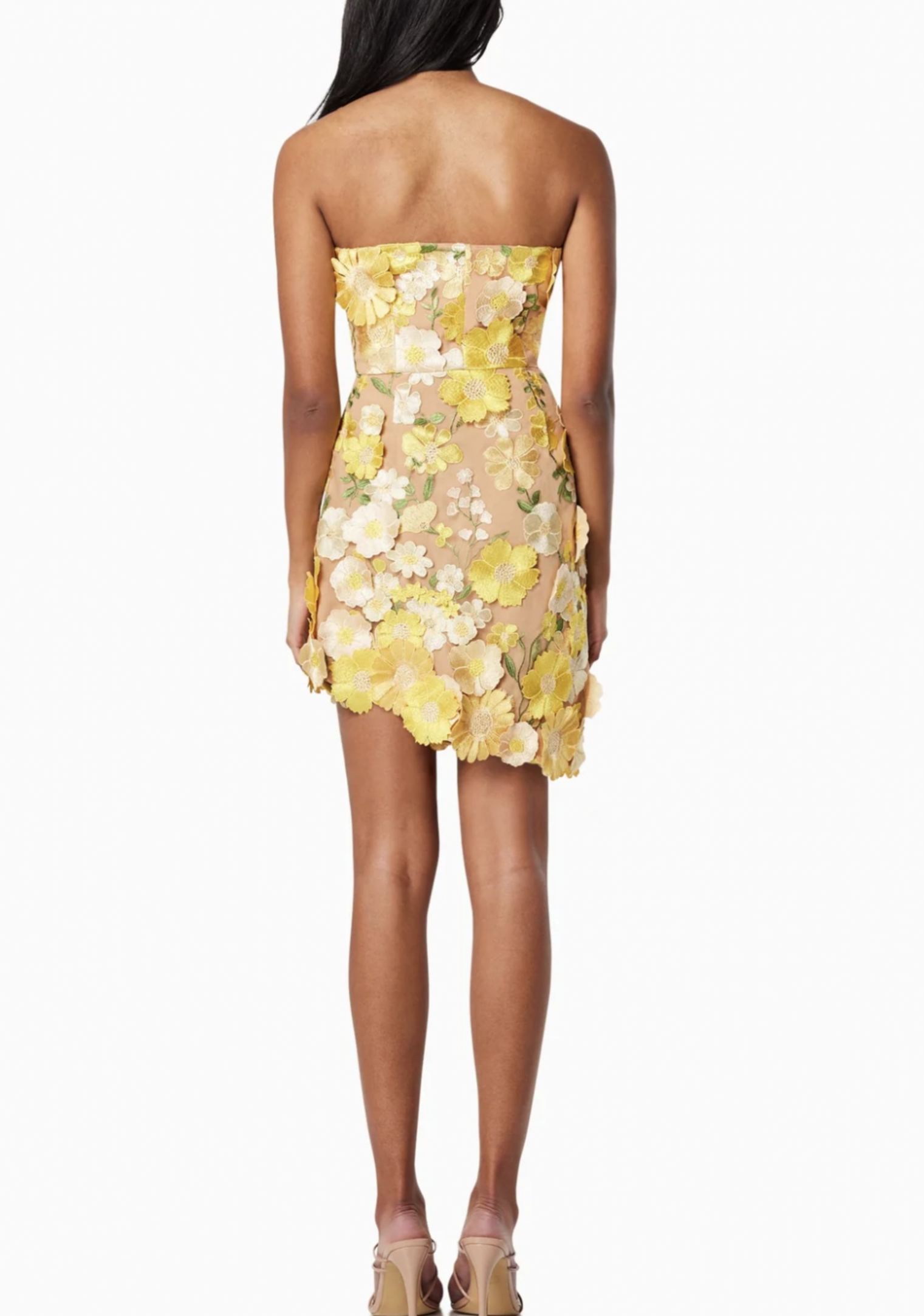 Fiadh Sleeveless Flowers Mini Dress
