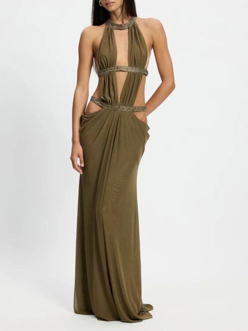 Zamitan Cut Out Maxi Dress