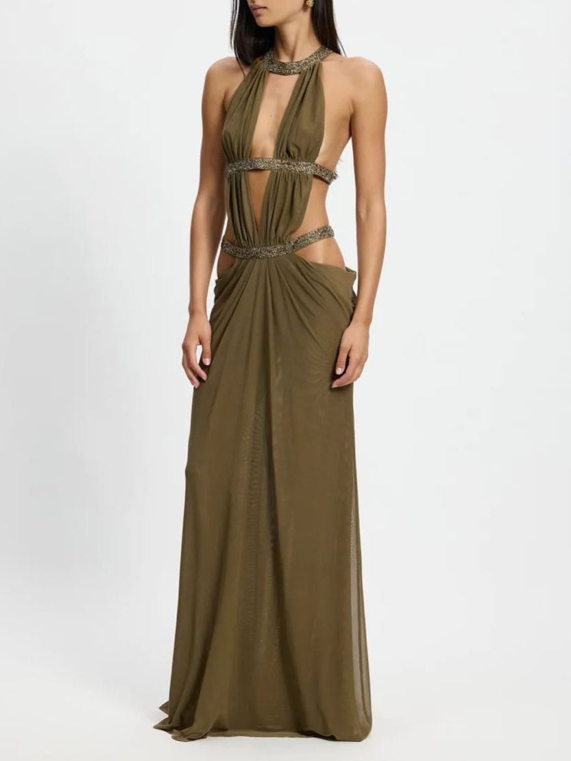 Zamitan Cut Out Maxi Dress