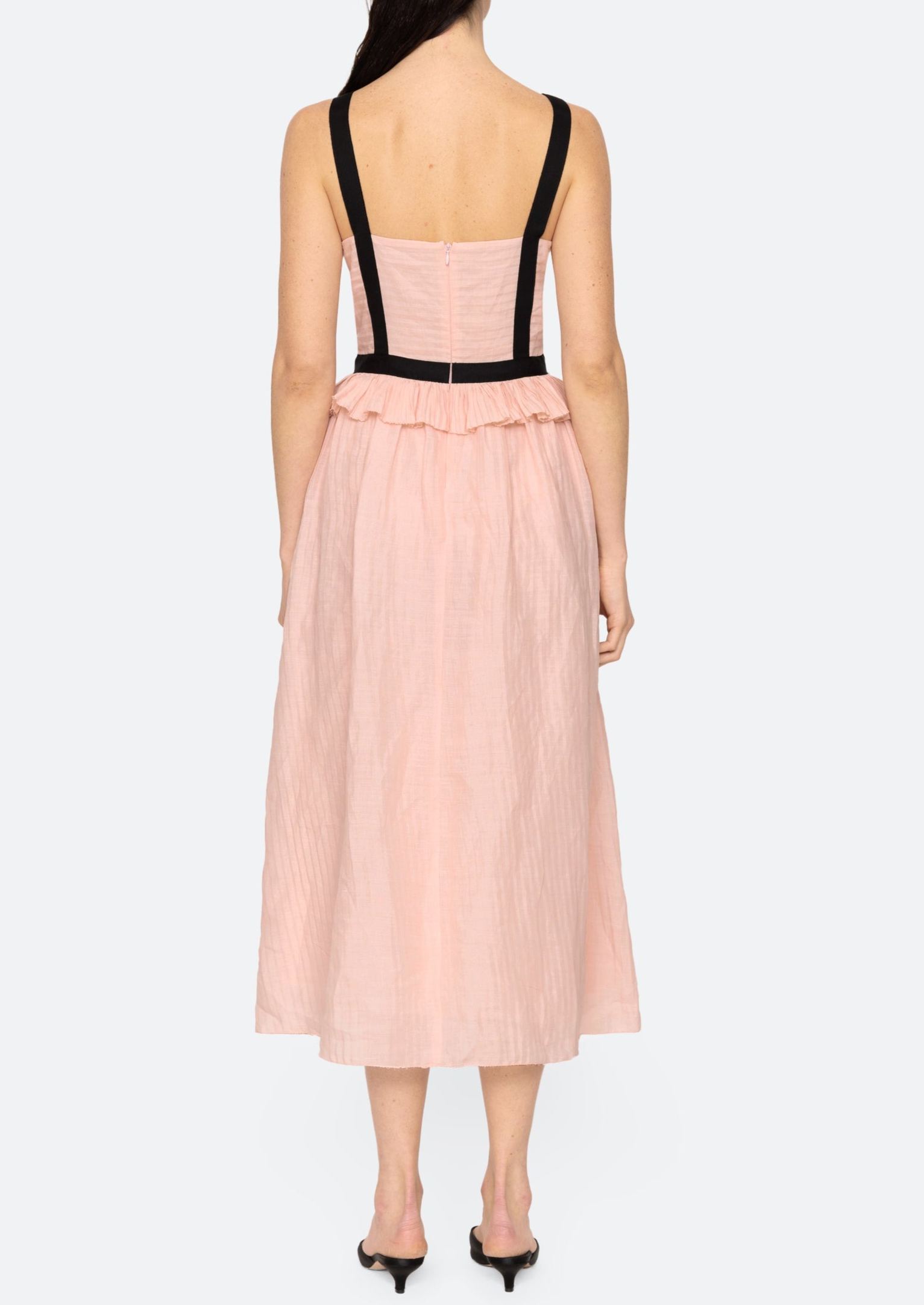 Seanina V-Neckline Midi Dress