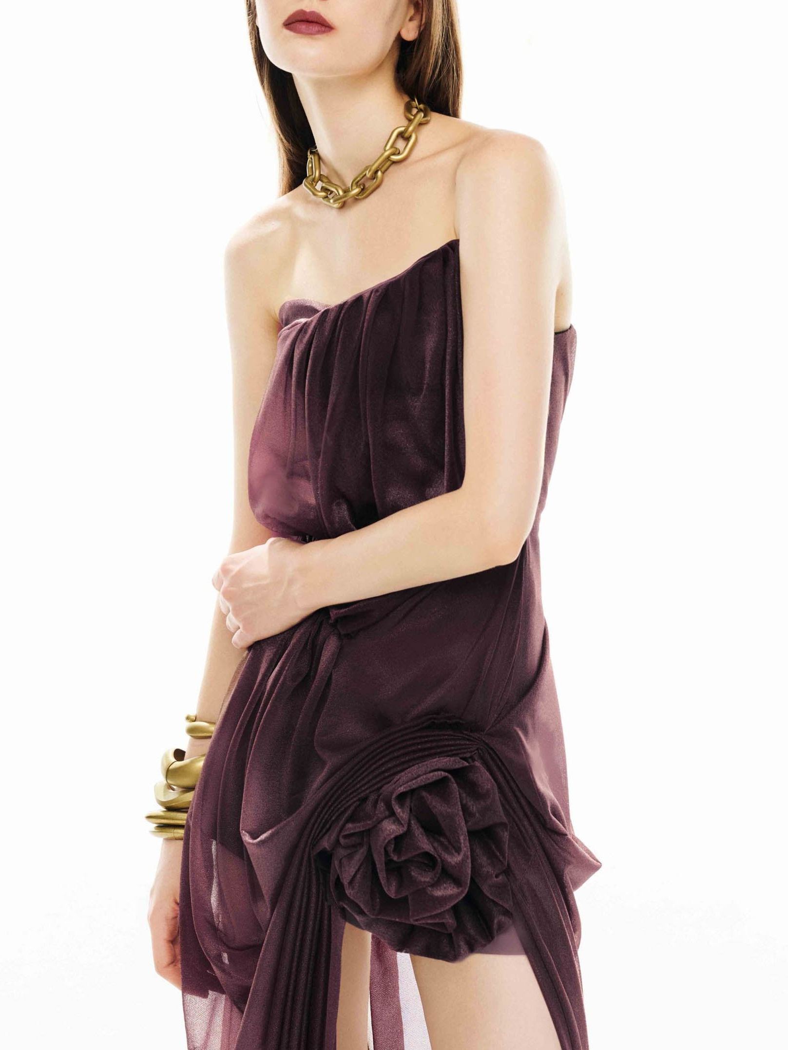 Doux Strapless Asymmetric Dress