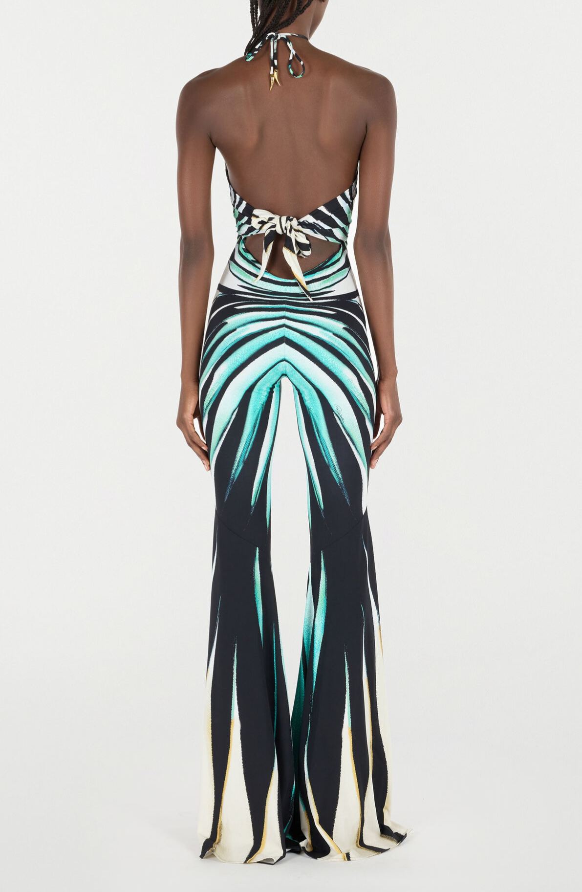 Liboniou Print Cut-Out High Waist Jumpsuit