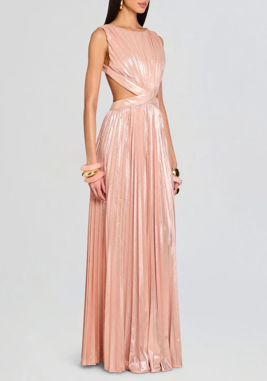 Estelle pleated maxi dress