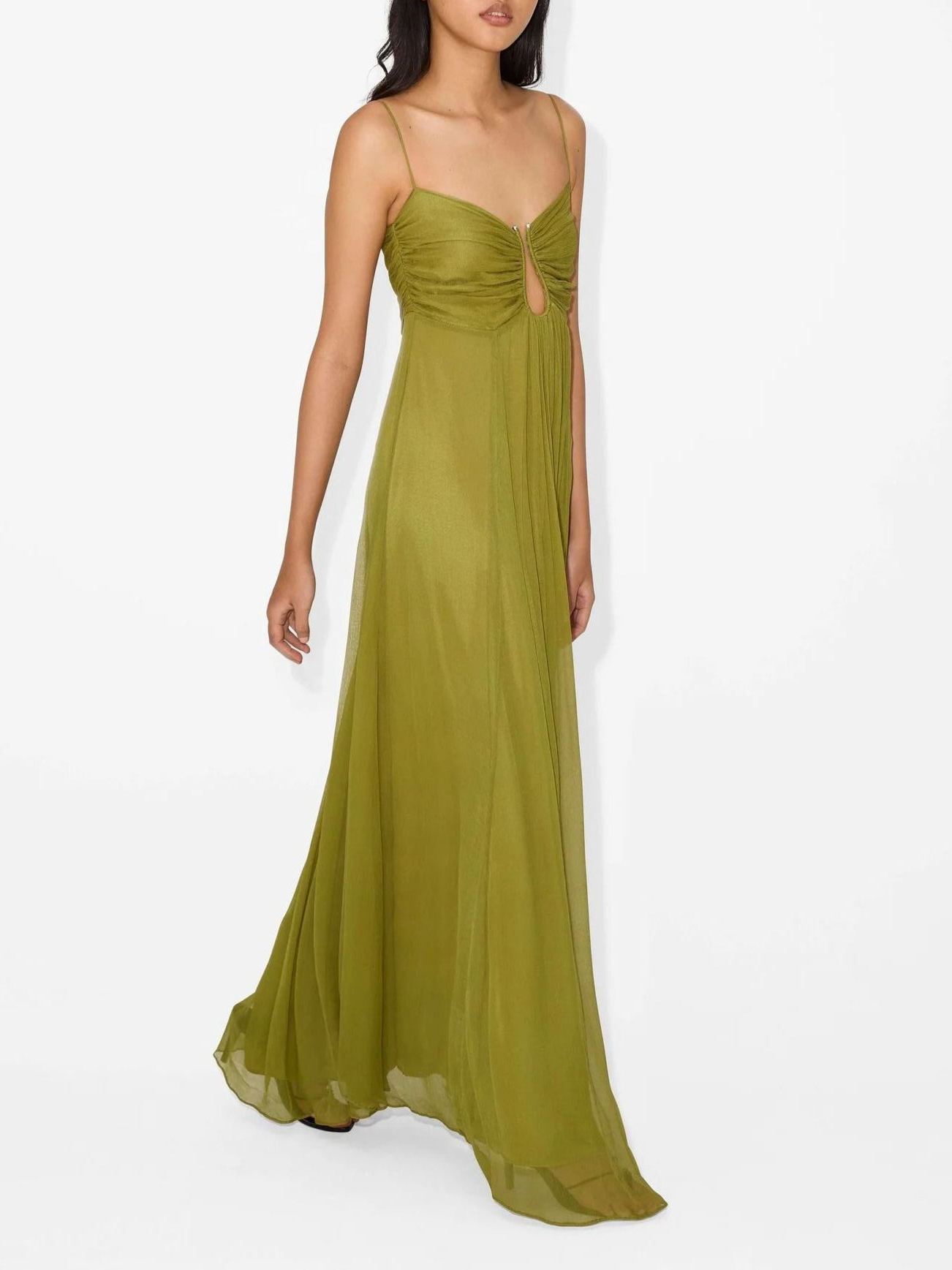 Caeso Emerald Corset Gown