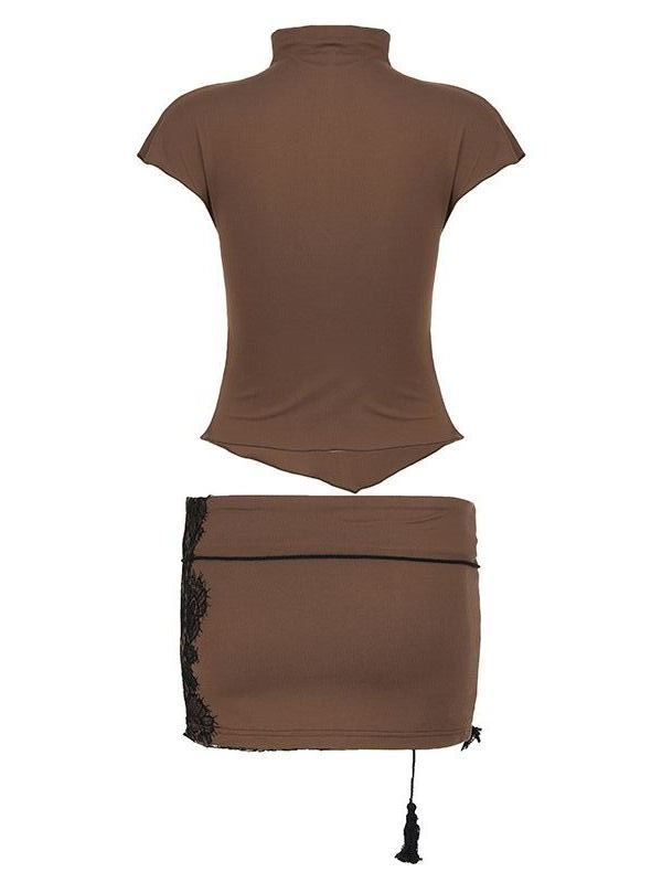 Sikosa Lace Mini Skirt