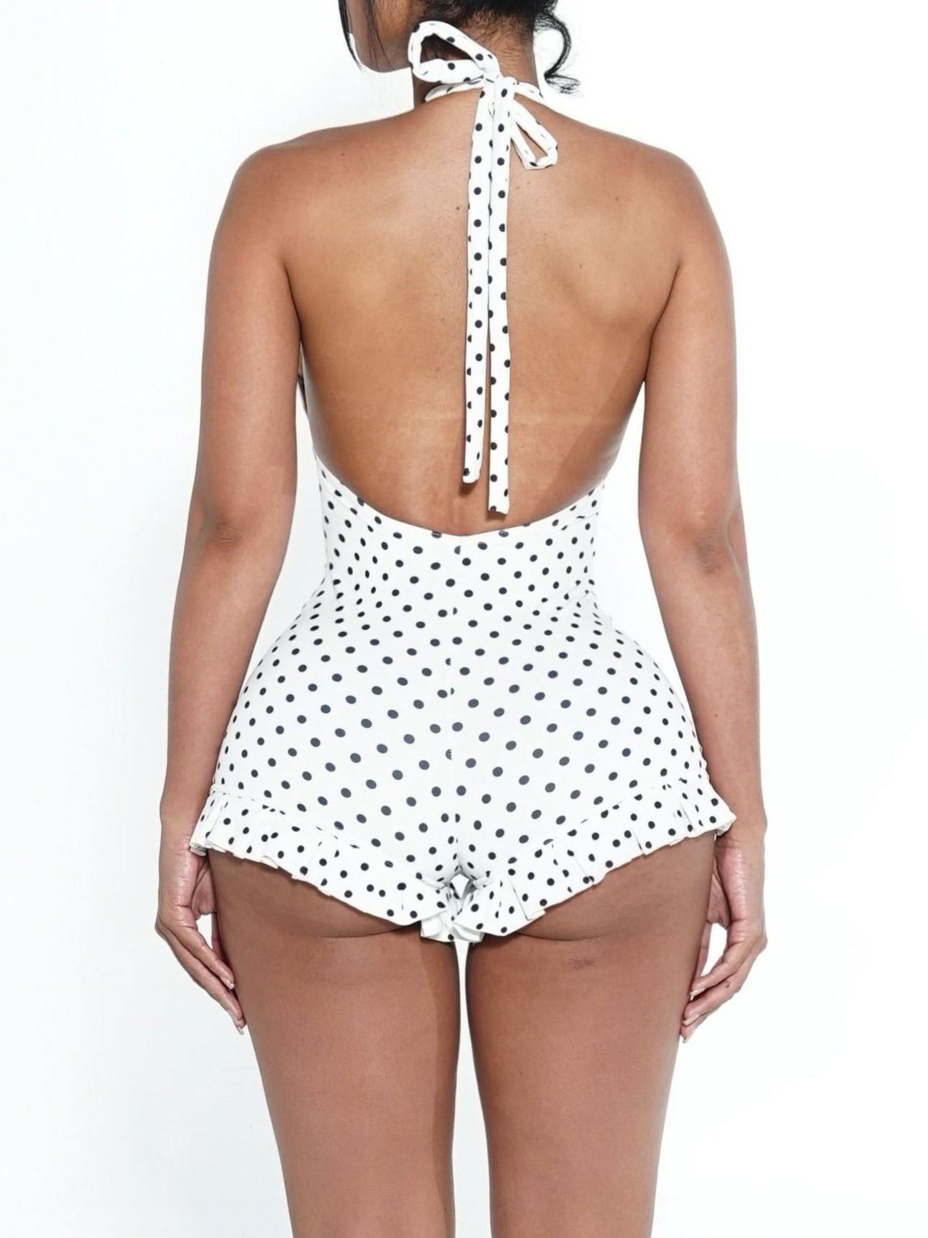 Daisy Dukes Romper White