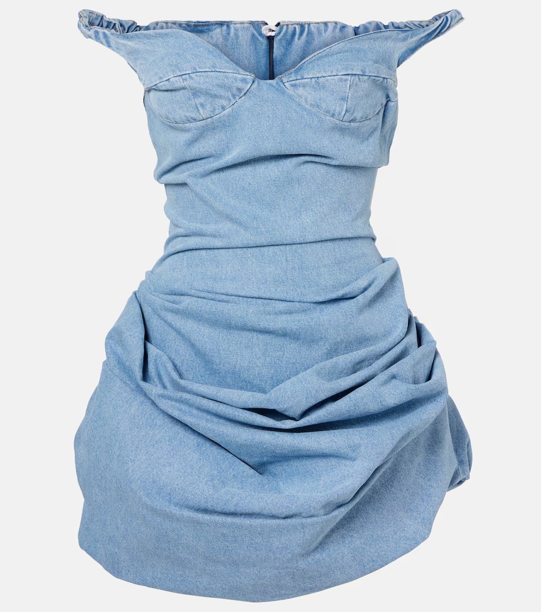 Posmo Off-Shoulder Denim Minidress