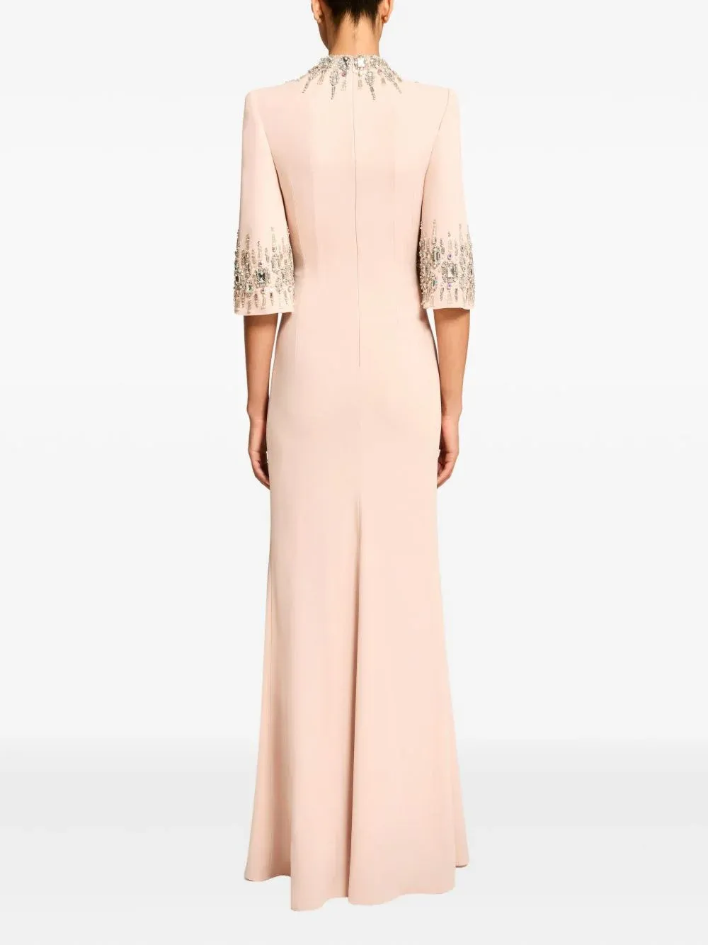 Bokamoso Pink Embellished Corset Maxi Dress