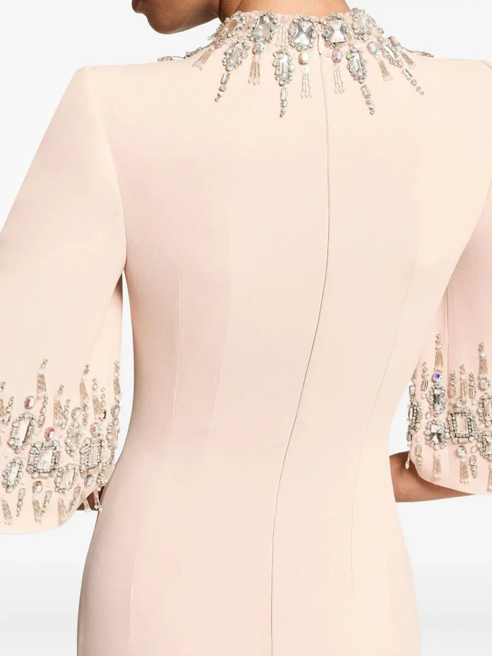 Bokamoso Pink Embellished Corset Maxi Dress