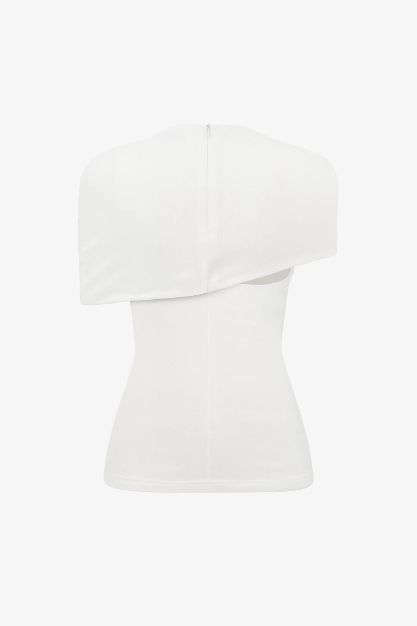 Sabine White Asymmetrical Top & Skirt Set