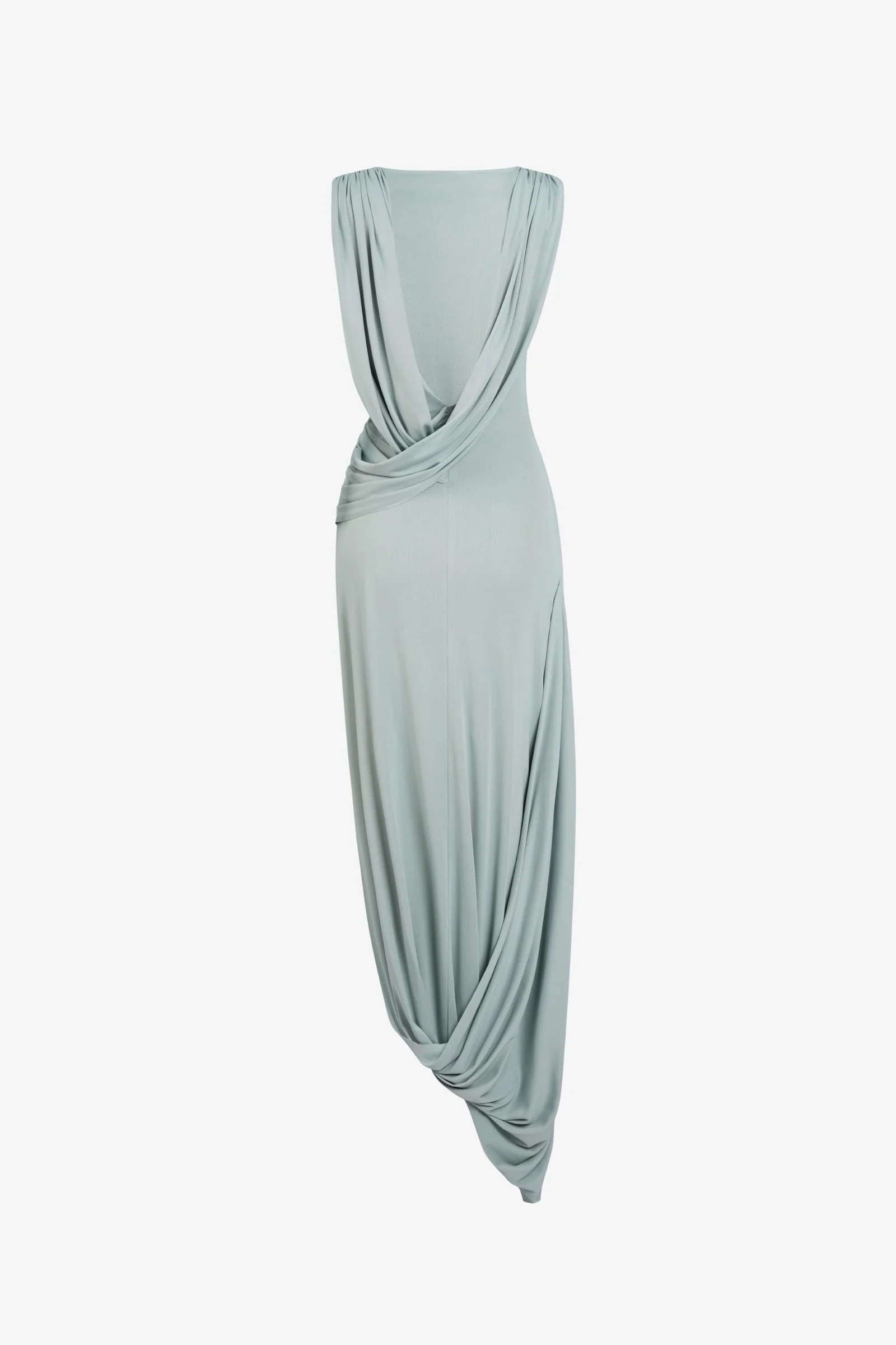 Fadwa Sleeveless Draped Maxi Dress