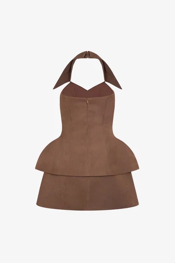 Desiree Halter Neck Ruch Skirt Set