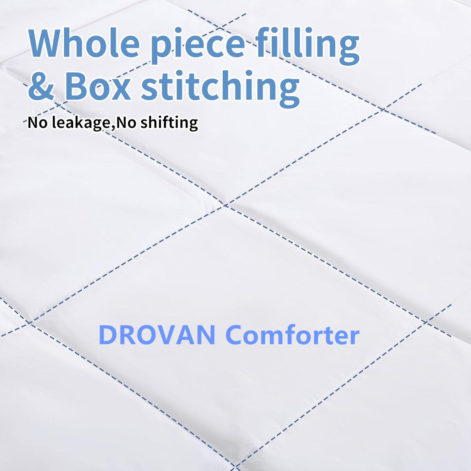 DROVAN Lightweight Comforter - Summer Bedding Duvet Insert - Soft & Breathable, Quilted Comforters with 8 Tabs