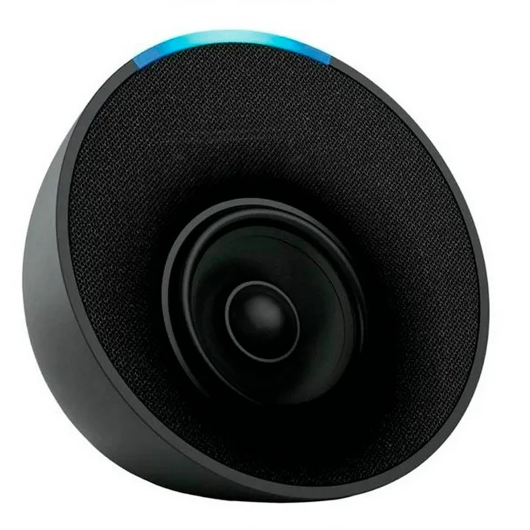 Bocina Inteligente Echo Pop Wifi Bluetooth Tipo Media Luna Negro