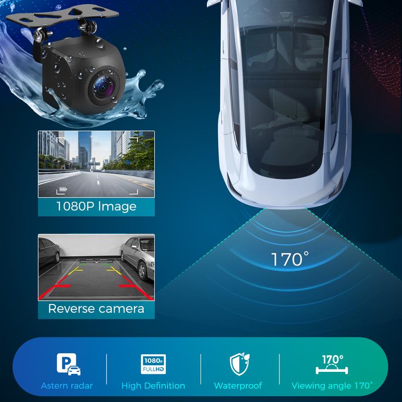 【HiEHA | Abastecerse y Regalo del Día de la Madre】2026 Portátil inalámbrico Carplay y Android Auto Pantalla táctil de 7" Bluetooth 5.2 Carplay Pantalla con Mirror Link AUX FM para todos los vehículos