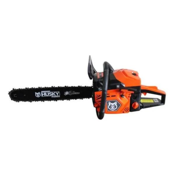 Motosierra Gasolina Swedish Husky Power Espada 20p 52cc 2.5hp Hkm5220 Color Naranja