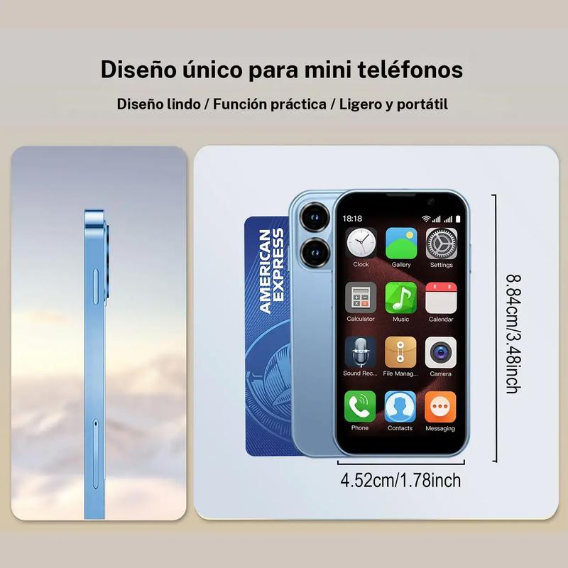 Student Mini Smartphone with 3-Inch HD Display, 2gb RAM, Dual Sim, 900mah Battery, Android System, Compact Design, Ideal for Studying