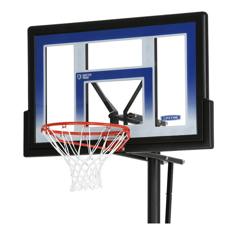 Tablero de Basquetbol Lifetime Ajustable Portátil 48 Pulgadas Blanco
