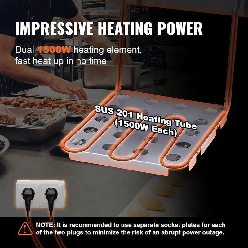 Lerfm Freidora Eléctrica de Acero Inoxidable 12L de Gran Capacidad para Cocinar Patatas Fritas