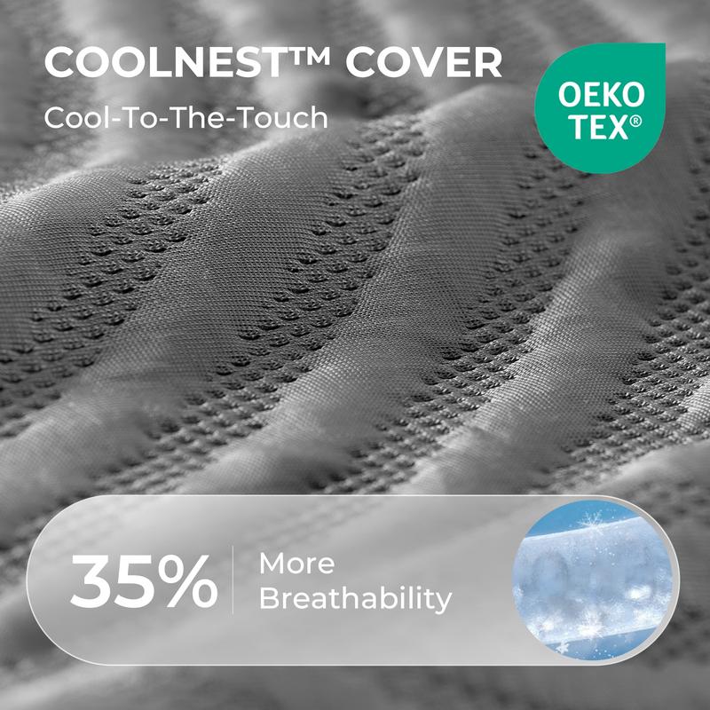 \"Weightless Cooling Mattress for Heavy Users - 5-Zone Support & 8°C Cooler\",Fiberglass-Free Sleep Experience Temperature Regulation, DealsForYouDays