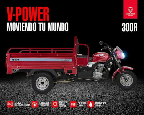 Motocarro Veloci Covalt Superduty 300 cc 2025