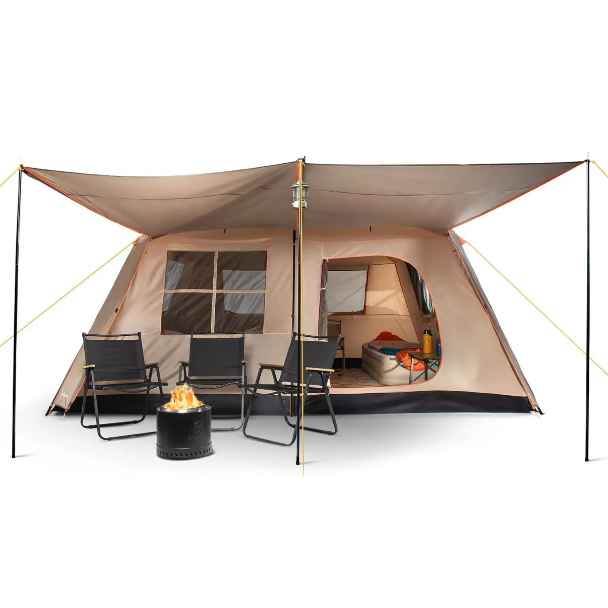 Carpa Quintay 12 Personas Bosscamp 3000 Mm Cubre Techo Largo Toldo Extendido