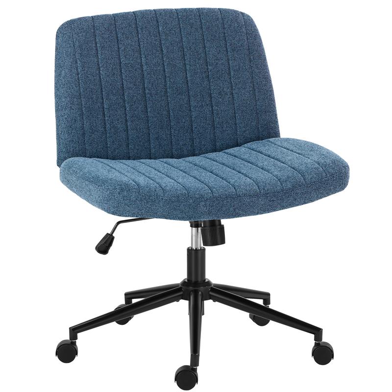 【Star Furniture】Silla cruzada ajustable en altura con o sin ruedas - Sillas de oficina giratorias anchas para escritorio o lectura en casa