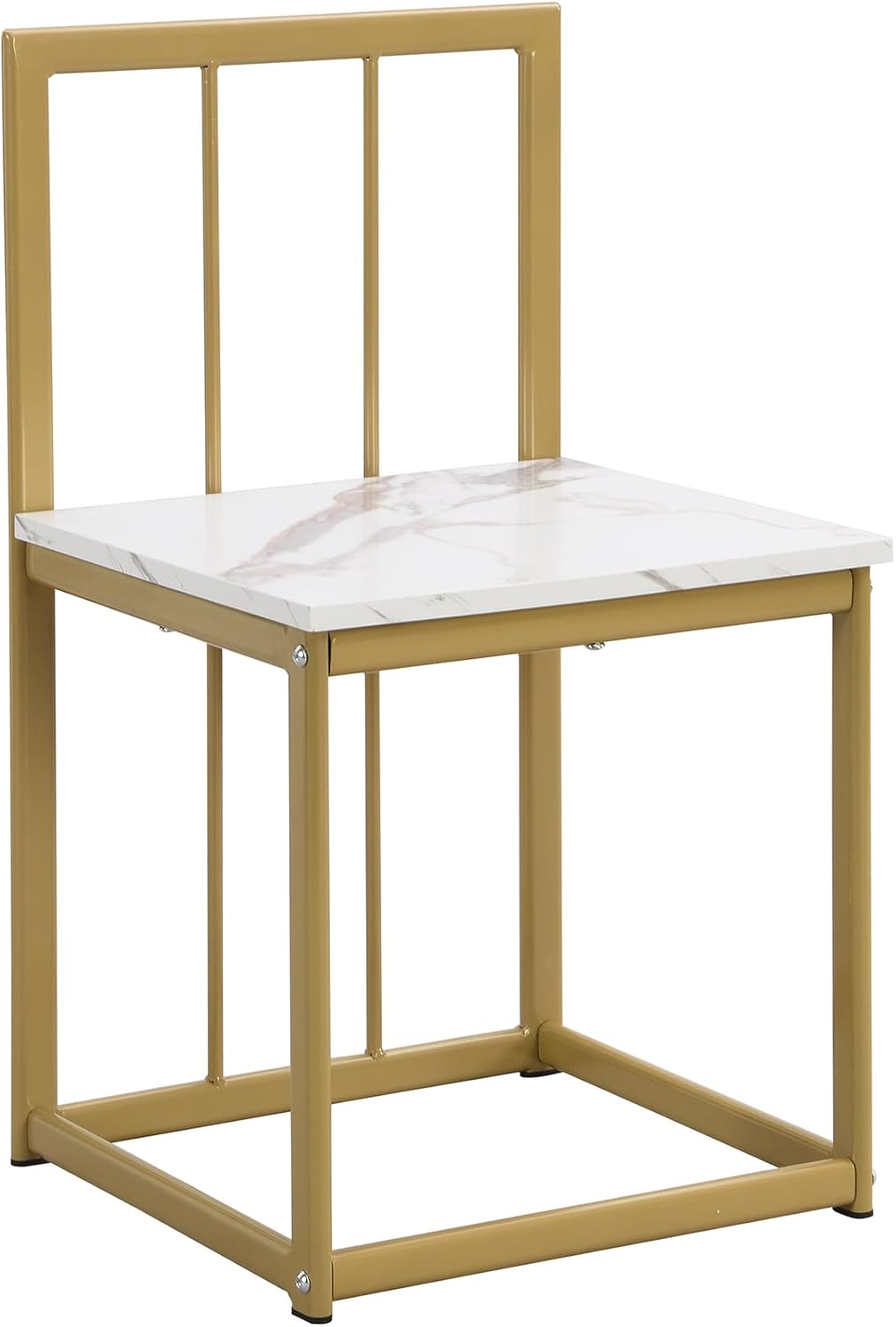 Juego de Comedor Moderno Compacto de 7 Piezas de 55 Pulgadas con Mesa de Cocina de mármol sintético y 6 sillas
