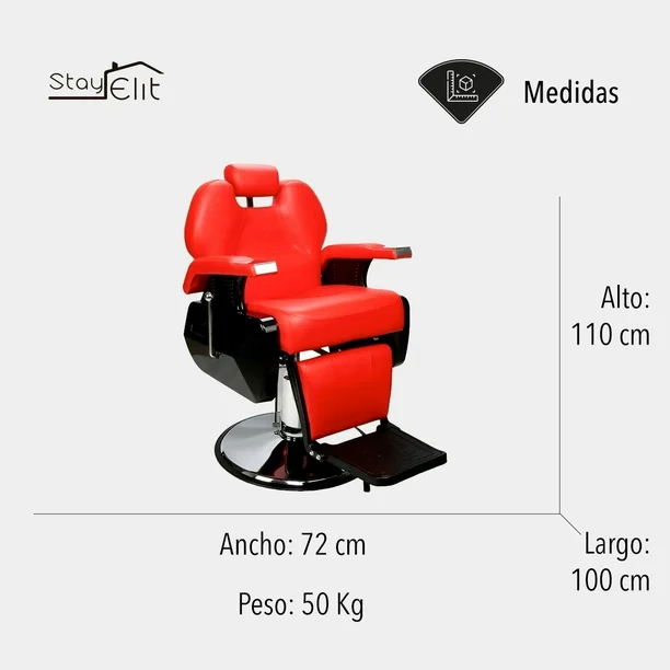SILLON BARBERO ROJO Stay Elit BARB-RJ