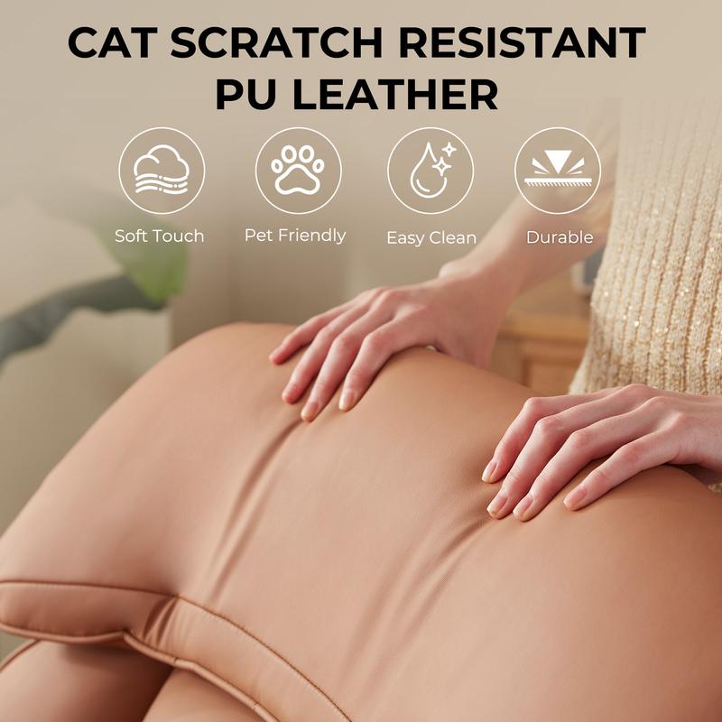 Silla de oficina Dowinx con patas cruzadas y reposabrazos pivotantes, silla con respaldo y asiento de muelles ensacados, silla reclinable para juegos de ordenador con reposapiés y base metálica.