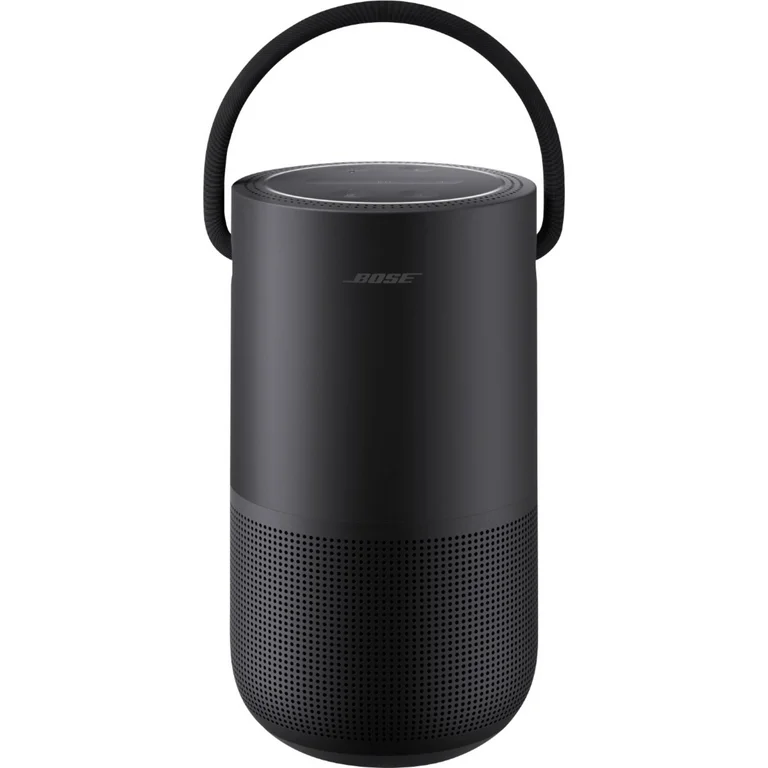 Bose - Altavoz portátil inteligente con Wi-Fi integrado, Bluetooth, Asistente de Google y Alexa Voice Control - Triple Black. Bose 829393-1100