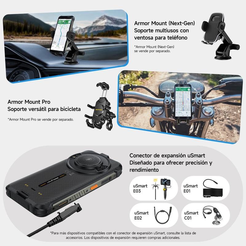 Envío Rápido¡El celular más ruidoso!  Ulefone RugKing con sonido de 126dB es perfecto para albañiles y trabajo pesado. ¡Indestructible y suena como bocina!-