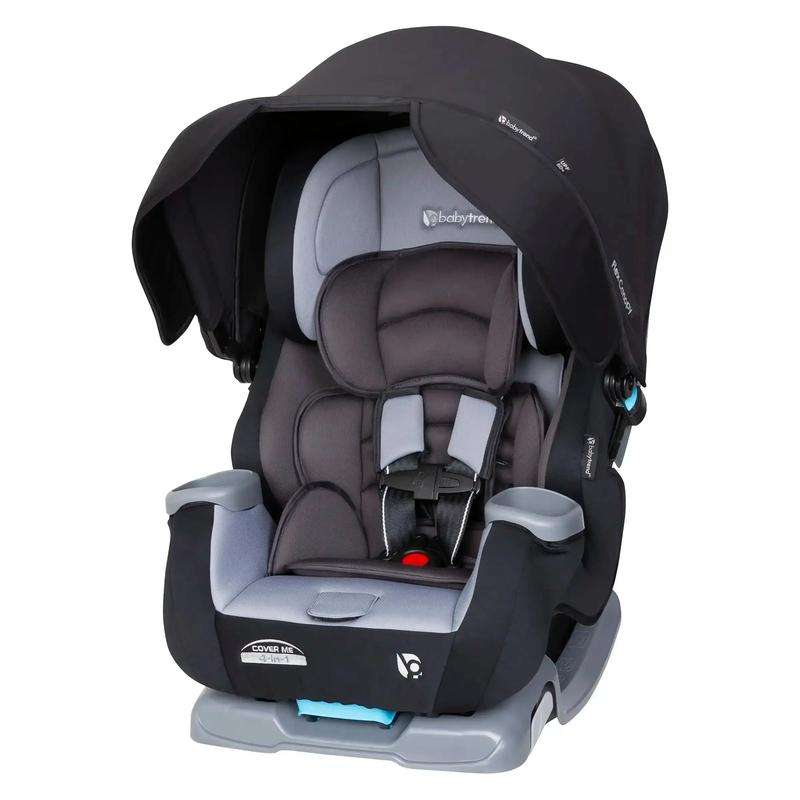 Silla de auto infantil convertible ajustable 4 en 1 Baby Trend® Cover Me™ con capota integrada y protección contra impactos laterales.