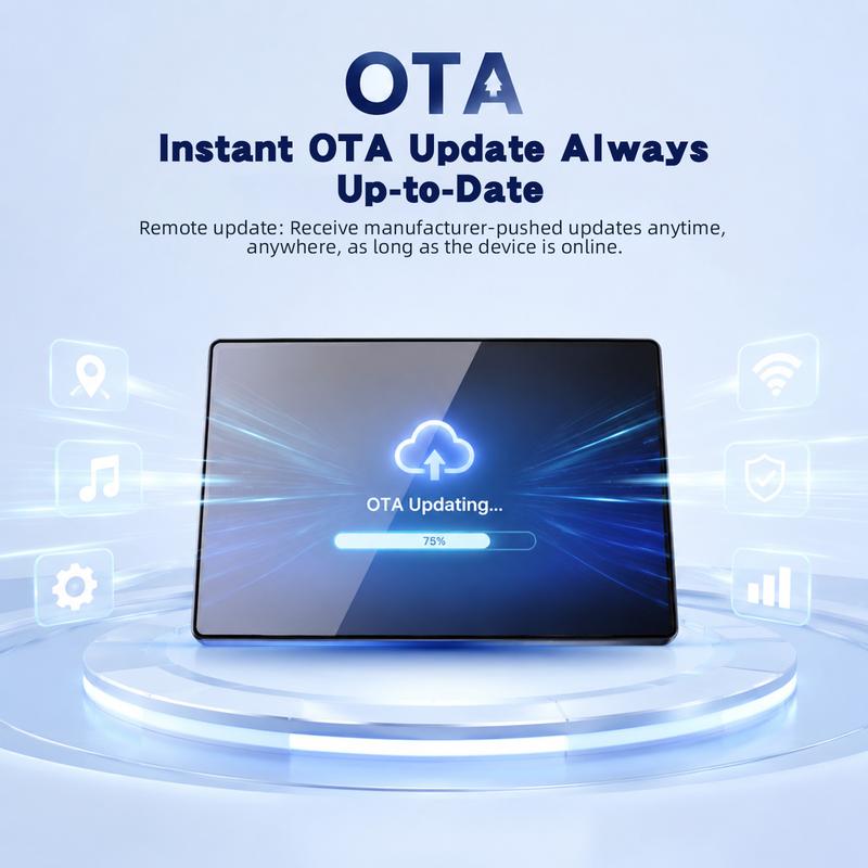 【YMQ Smart Drive】Pantalla CarPlay inalámbrica mejorada de 2026: pantalla táctil IPS de 9 pulgadas y compatible con CarPlay, Android Auto y Mirror Link (transmisión simultánea a TikTok y YouTube)/cámara de visión trasera/funcionalidad de navegación/y un as