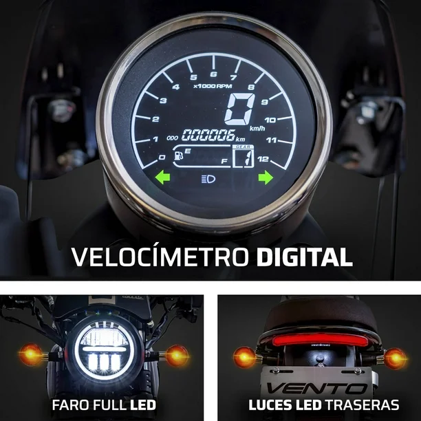 Motocicleta Rebel Vento Thriller 250 Negro 2026