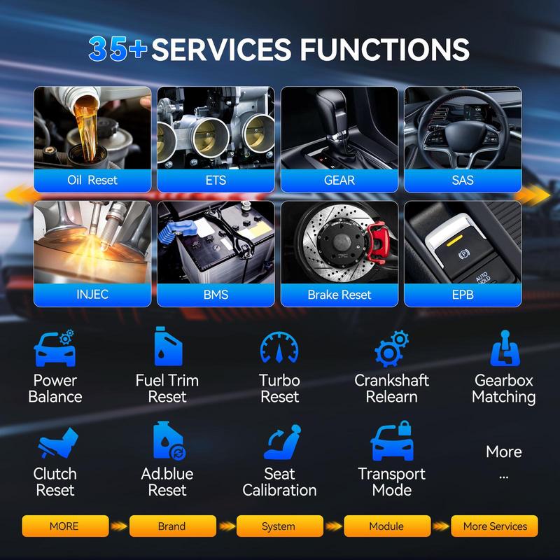 Escáner OBD2 892BT para automoción con IA, actualización gratuita de por vida, escáner OBD2 de sistema completo, codificación de ECU, herramienta de diagnóstico OBD2 bidireccional, 35 servicios, FCA Autoauth, CANFD y DoIP.