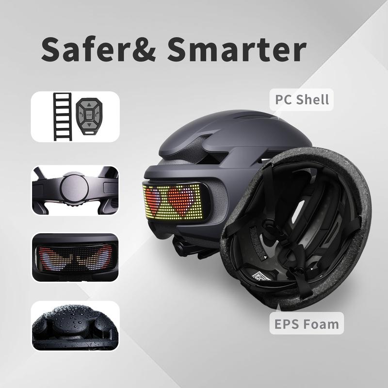Casco de ciclismo SLSHINING, accesorio deportivo de protección duradera con LED y control remoto. Ventilado para todas las estaciones, protección térmica y certificado por la CPSC.