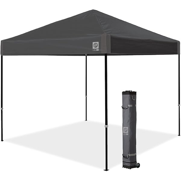 Toldo de Refugio instantáneo, 10 x 10 pies, Bolsa de Rodillo y Juego de 4 Pinchos, Pizarra Blanca Blanco pizarra Toldo de refugio