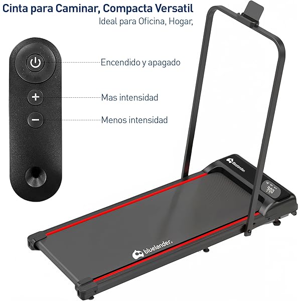 Caminadora Electrica, Walking Pad con Asa, 100 * 48 * 120 cm, 110 V, Pantalla Digital, Caminadora Plegable, Portatil, Ideal para Oficina, Hogar, Cinta para Caminar (Walking Pad con Asa)
