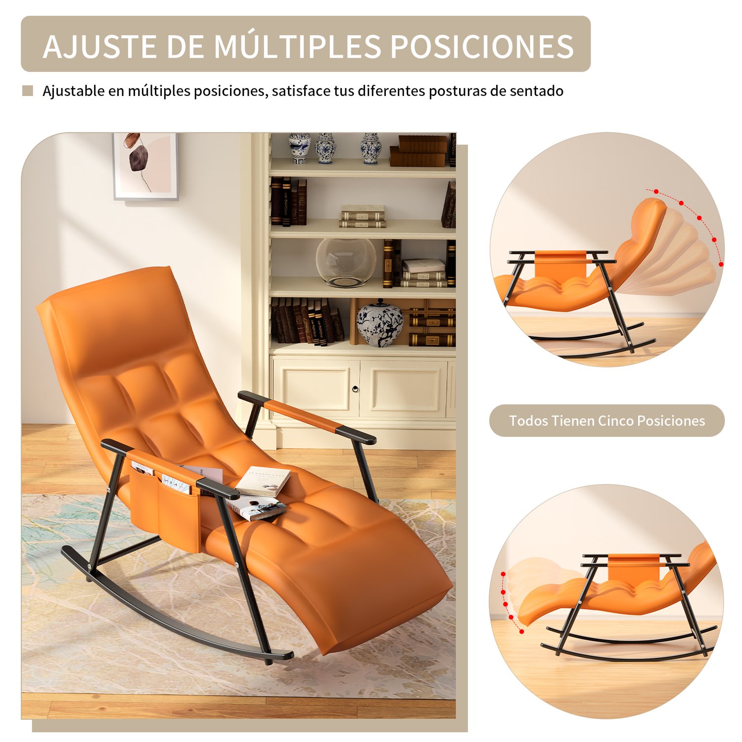 Silla Mecedora Hogar Sillones Tejido Impermeable