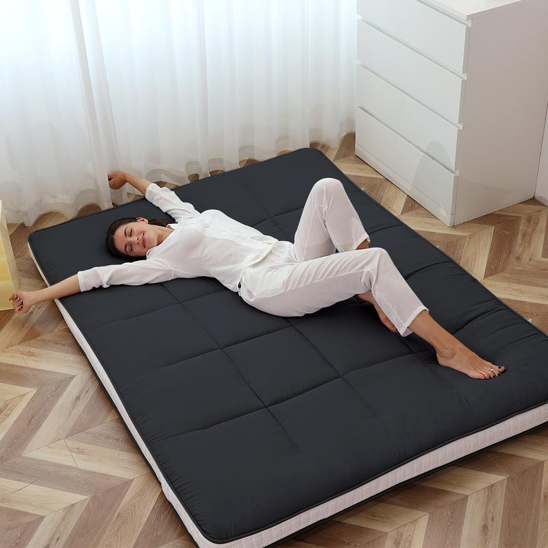 Colchón futón japonés, colchoneta de tatami plegable de 3,5"/4", cama tumbona enrollable portátil para adultos y niños, para todas las estaciones, colchón para dormitorio summergarden