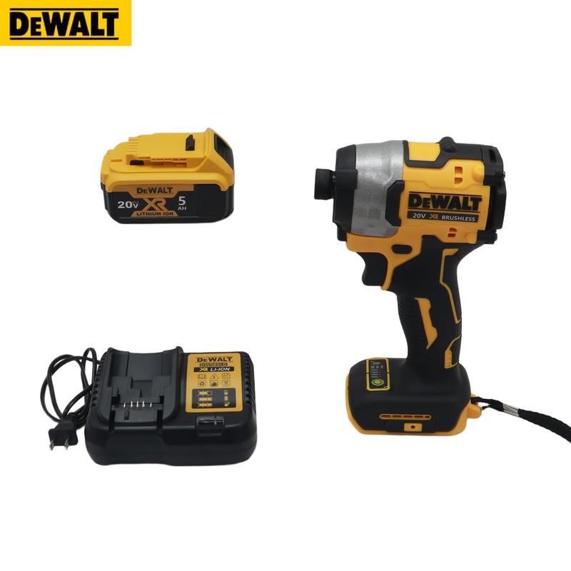 Kit de herramientas inalámbricas DCF805 y DCF850: destornillador inalámbrico, destornillador, nivel láser de líneas cruzadas, broca multifuncional, llave de extensión para construcción, proyectos de bricolaje y mantenimiento.