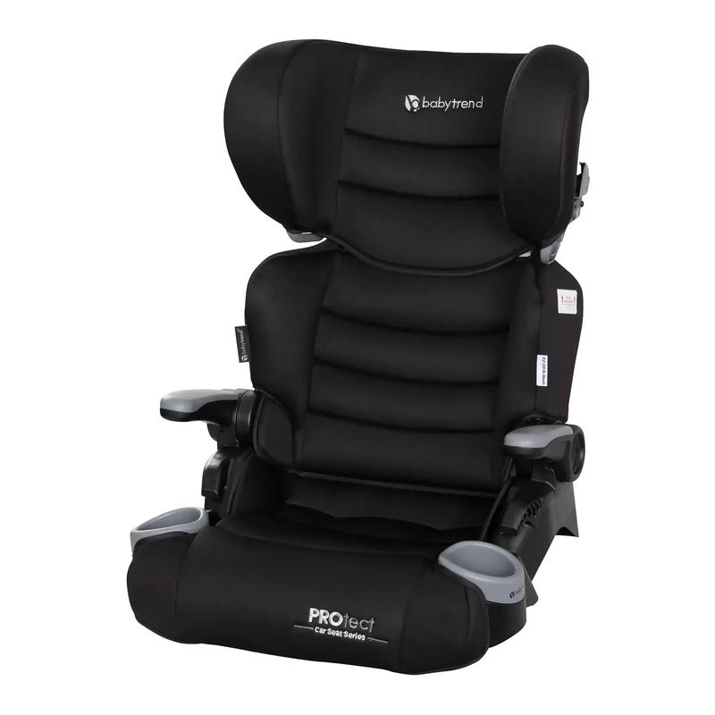 Silla elevadora plegable 2 en 1 ligera para coche con protección contra impactos laterales y cómodos reposabrazos.