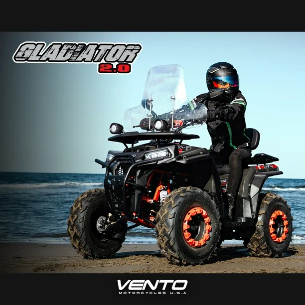 Motocicleta Urbana VENTO Gladiator 200 2.0 Gris 2026 Cuatrimoto