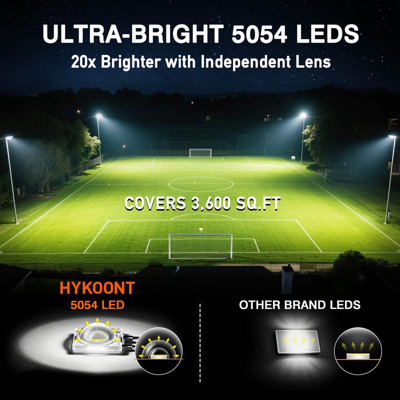 Farolas solares comerciales SZ300 500000Lighting con carcasa de aluminio duradera, diseño dividido con panel mono, encendido automático al anochecer y apagado al amanecer, IP66, resistente al agua, 3 años de garantía. Luz de seguridad solar con se