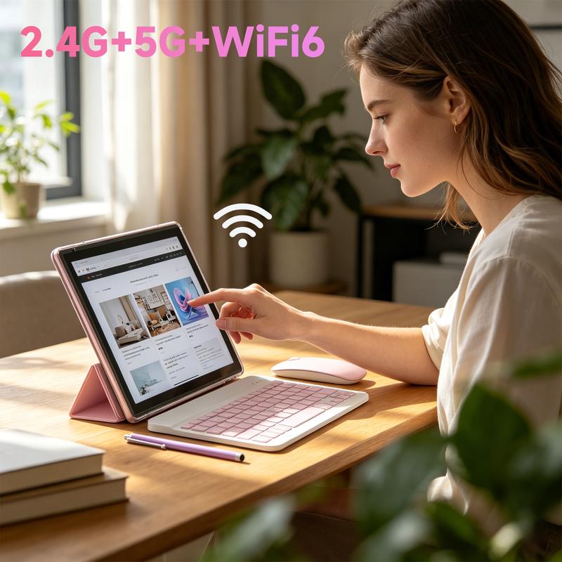 Tableta PEICHENG 2026 Android 16.0 con pantalla IPS de 10.1", 20 GB de RAM (6+14 GB), 128 GB de ROM (ampliable hasta 1 TB), procesador Octa-Core de 2.2 GHz, certificación GMS, WiFi 6, 5G y Bluetooth 5.0. Paquete de tablet perfecto para el trabajo y el oci