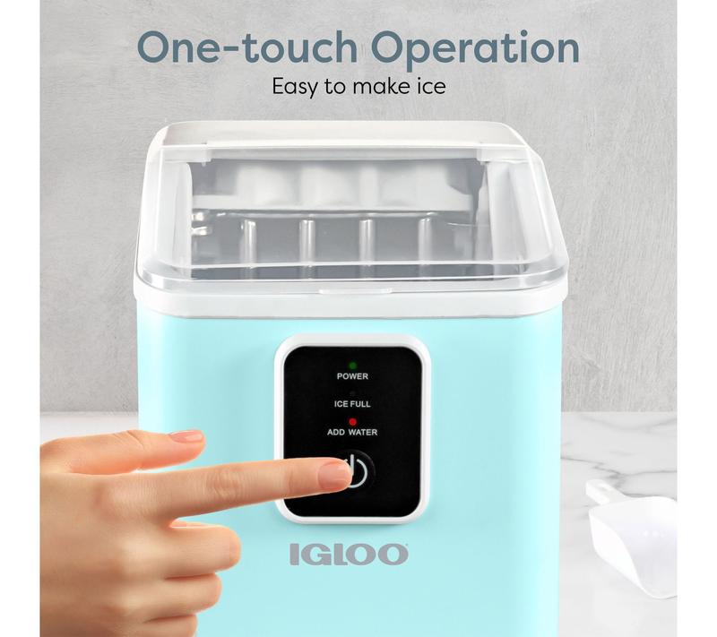 Máquina de hielo autolimpiante Igloo de 11,8 kg (26 lb)